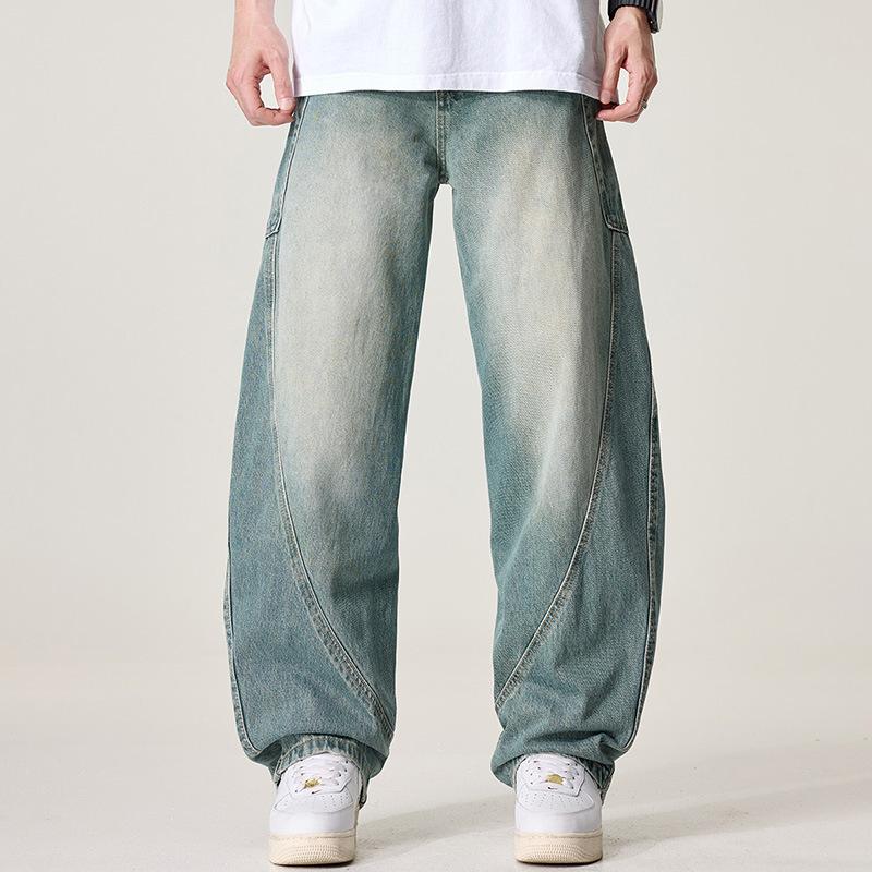 

Нишевые дизайнерские мужские джинсы с ручной росписью, с брызгами краски, американская высокая улица, граффити краской, брюки-шаровары 38