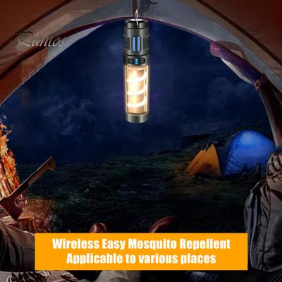 Lumină de camping multifuncțională LED pentru respingere a țânțarilor, reglabilă super-luminoasă IPX5, impermeabilă, reîncărcabilă, lanternă portabilă pentru țânțari