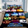 B-Blox F-Fruits Game Bedding Set 3D Cartoon Duvet Cover Set Soft Skin-Friendly Single Double King Size For Kids Birthday Gift
