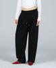 FOR THE FIT One-Pleat Wide Sweatpants_Black