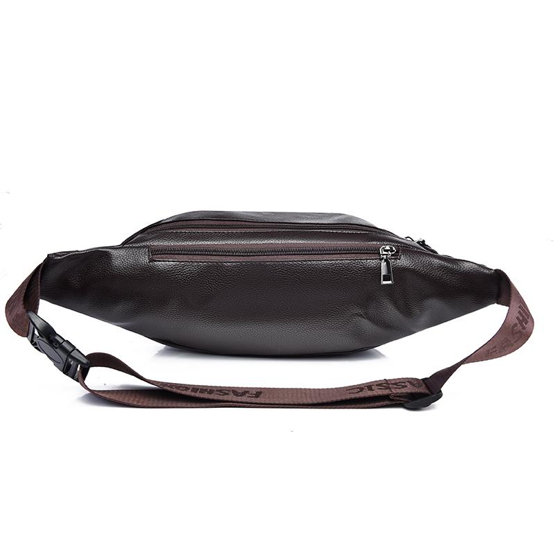 Men's Leather Waist Bag - Retro Fanny Pack, Sling Chest Bum Bag, Crossbody Hip Belt, Casual Fashion, Durable & Stylish