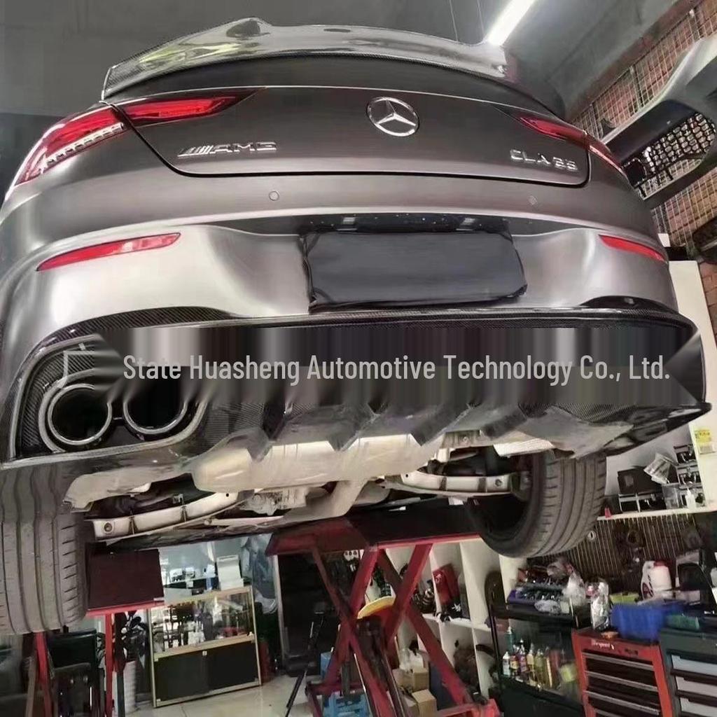 Compatible Carbon Fiber Rear Lip Spoiler for 2021 Mercedes-Benz CLA W118 Sports Version