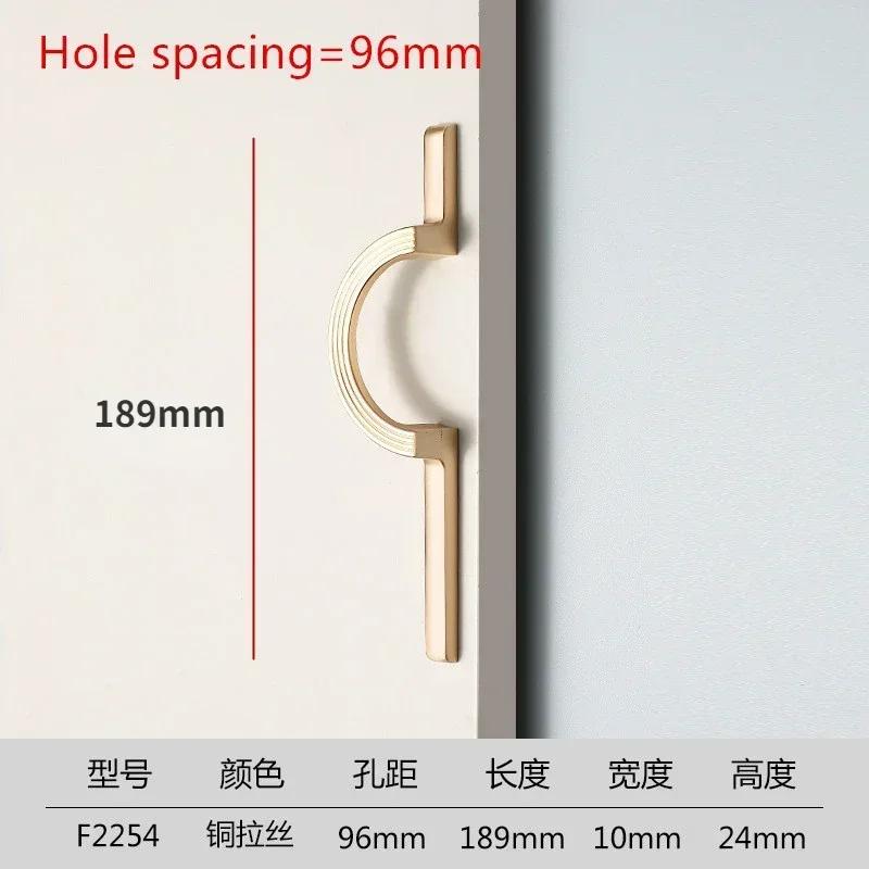 

1Pcs Wardrobe Knobs Cabinet Door Modern Minimalist Cabinet Door Handle Drawer Handle High-end Circular Long Handle