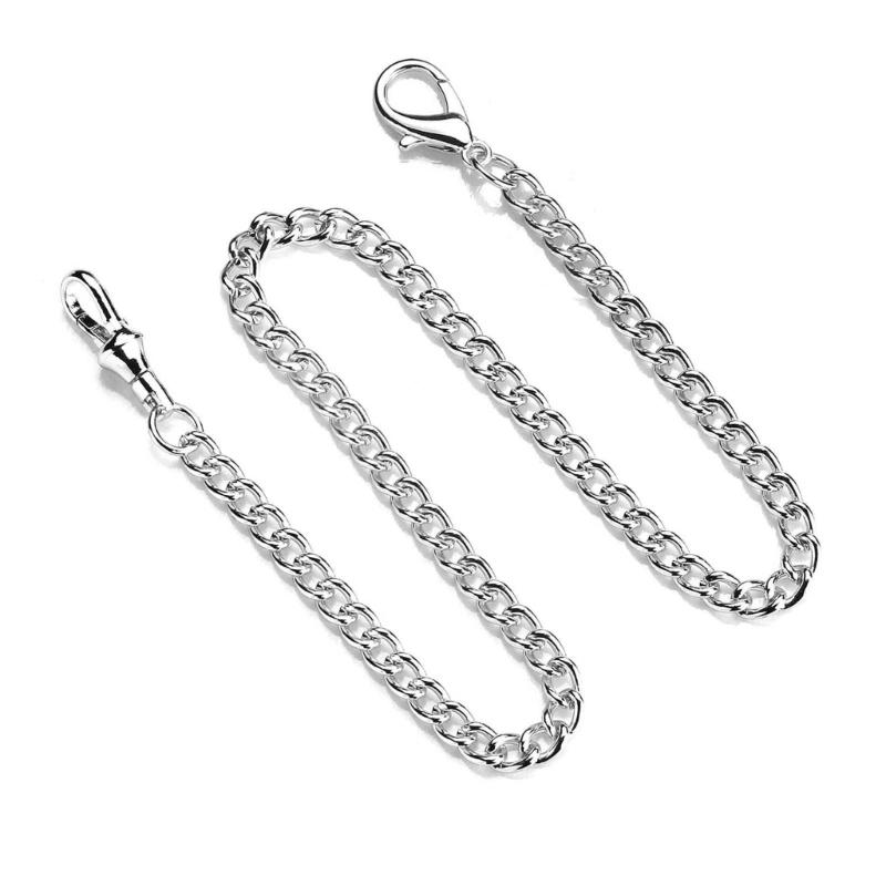 Corrente para Relógio de Bolso Cor Dourada Prateada Corrente de Substituição para Relógio Antigo de Quartzo Vintage Liga