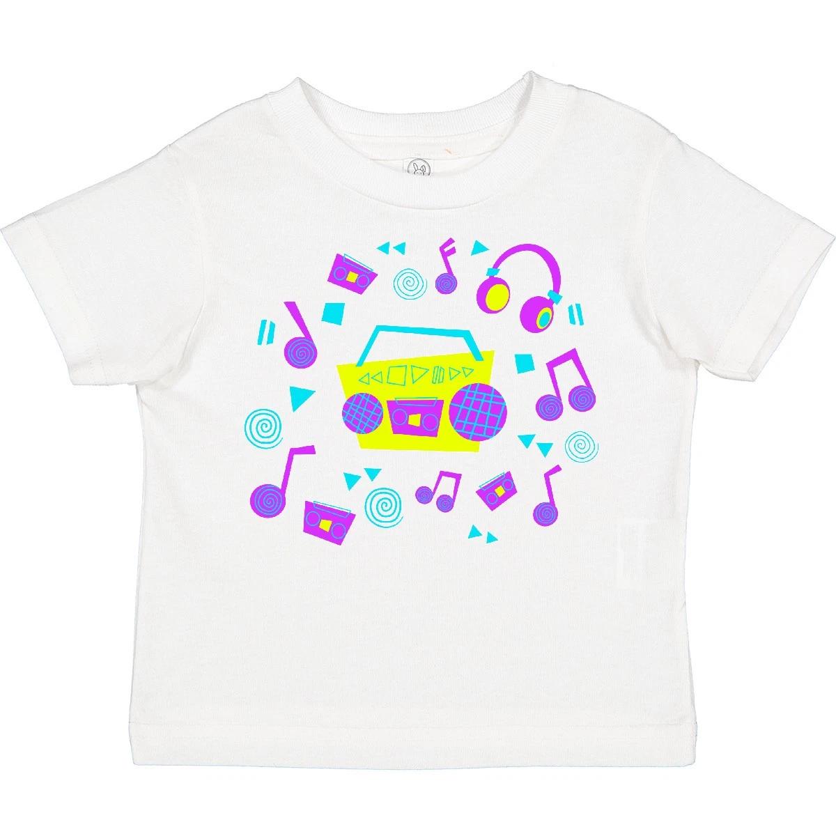 

Inktastic 80s Boom Box Music Toddler kids boys T-Shirt Eighties 1980s Retro Style Vector 100