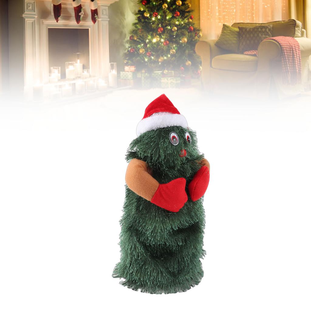 Elektrische Weihnachtsbaum-Puppe Weihnachtsmann Musikalisches Spielzeug Rotierend Tanzend Lustiges Spielzeug für Weihnachten Neujahrsparty Geschenke