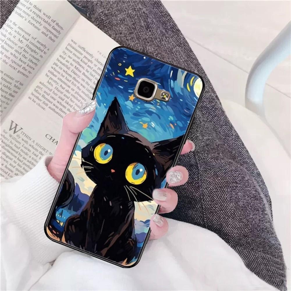 Starry Sky Cat Phone Case For Samsung A 10 11 12 13 20 21 22 30 31 32 40 51 52 53 70 71 72 73 91 13 Shell
