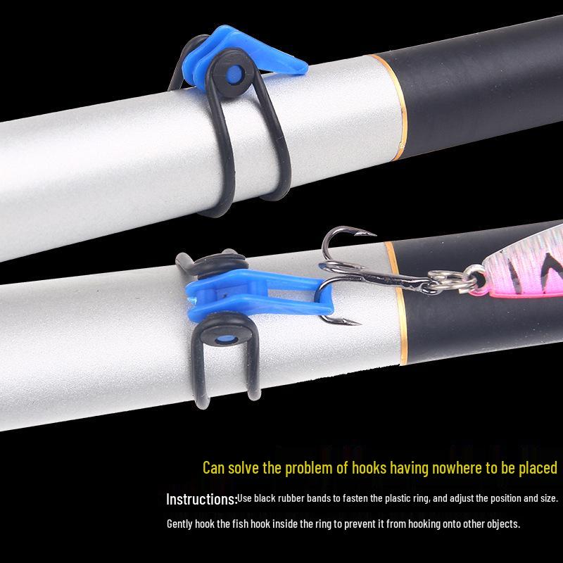 10x Anti-Snag Colorful Fishing Hook Set: Includes Hard & Soft Baits, Rod Hook Setter, & Accessories