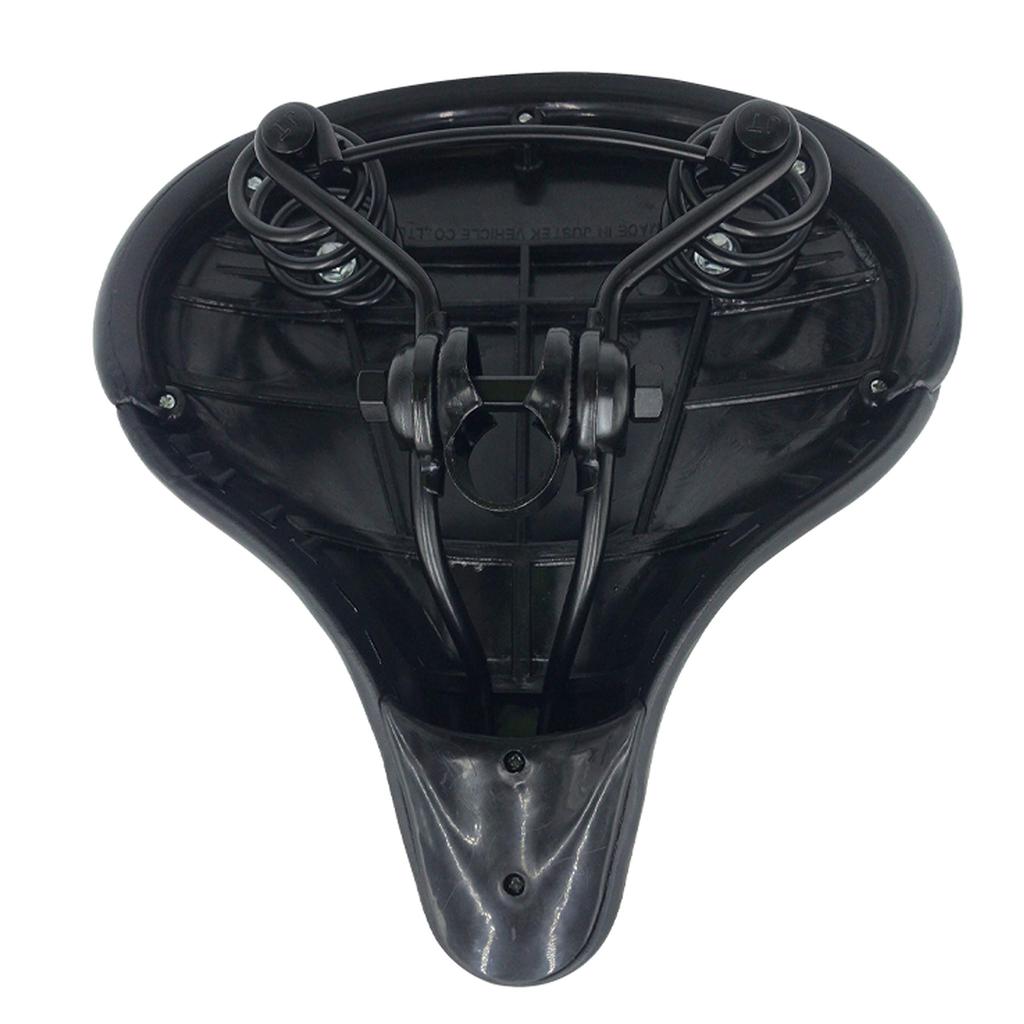 NOGUCHI Bicycle Saddle Fluffy Compatible with Electric Assist Black [Large, Saddle] Bicycles,