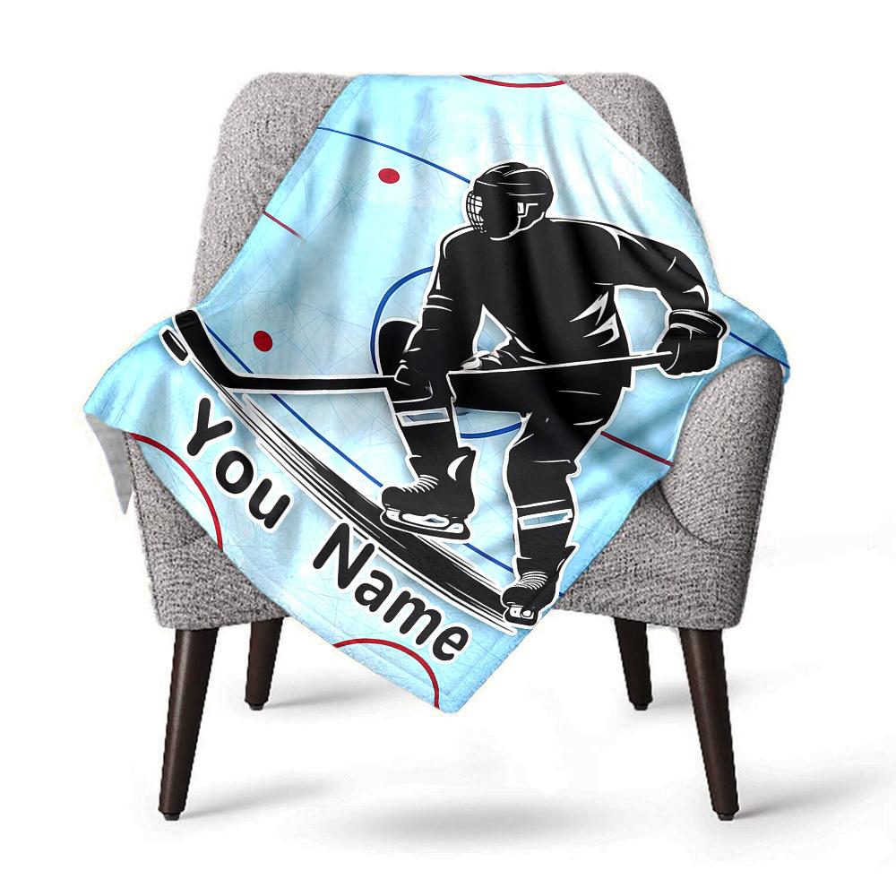 Hockey Life Passion Play And Princess Gift Customizable Blanket Text Warmthful Decor Versatile For Sofa Couch Office Bed Picnics Ideal For All Seasons