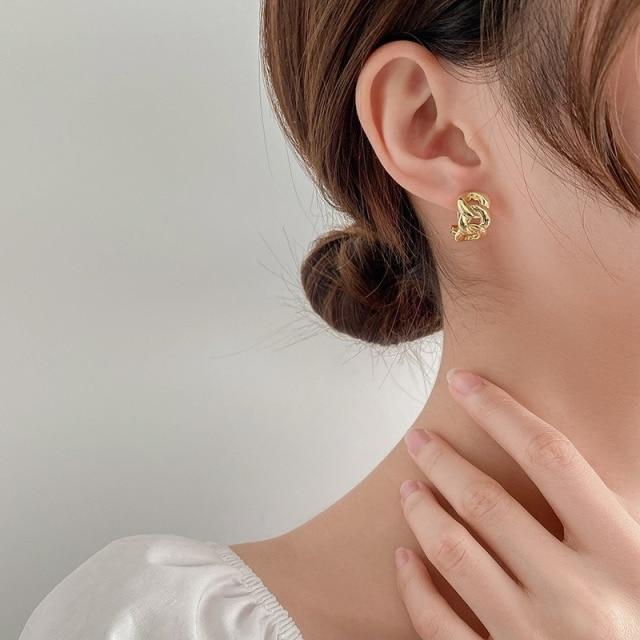 Silver Color Earrings For Women /Men Small Hoop Earrings Hollow Statement Circle Earring Brincos Fashion Jewelry Girl