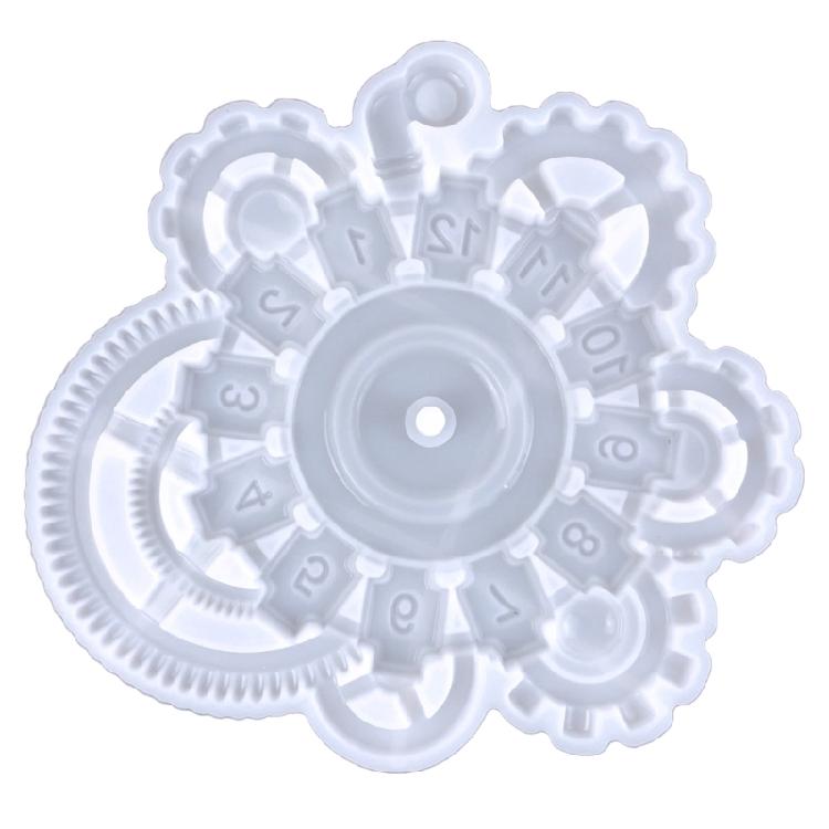 

Mechanical Gear Clock Resin Mold Wall Hanging Decorative Mirror Epoxy Molds 1 чистый