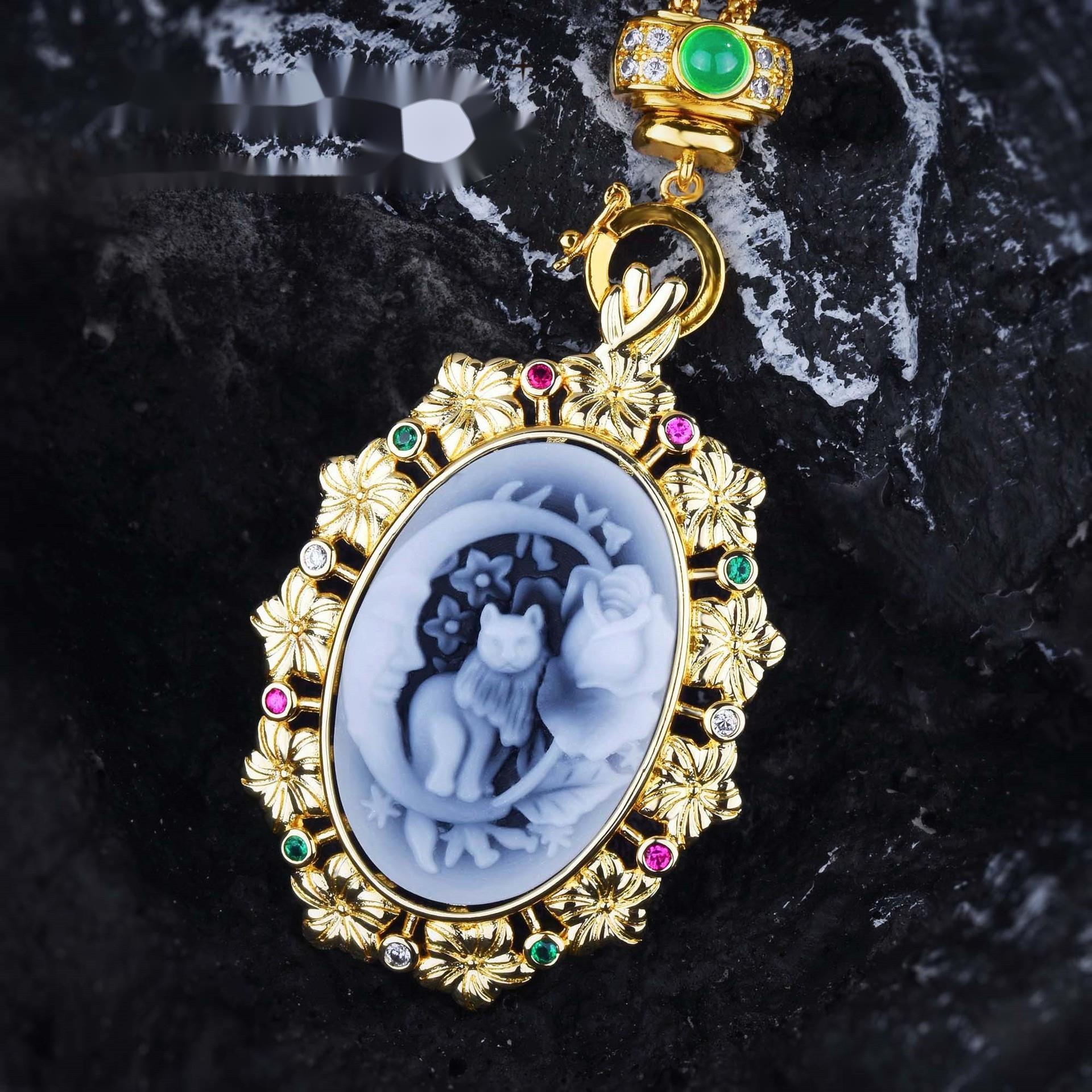 

ELLA BOX классический романтический крест цветок божественная роза антикварная монета рельефный кулон подходит для женщин ежедневные вечерние ювелирные изделия высокого класса