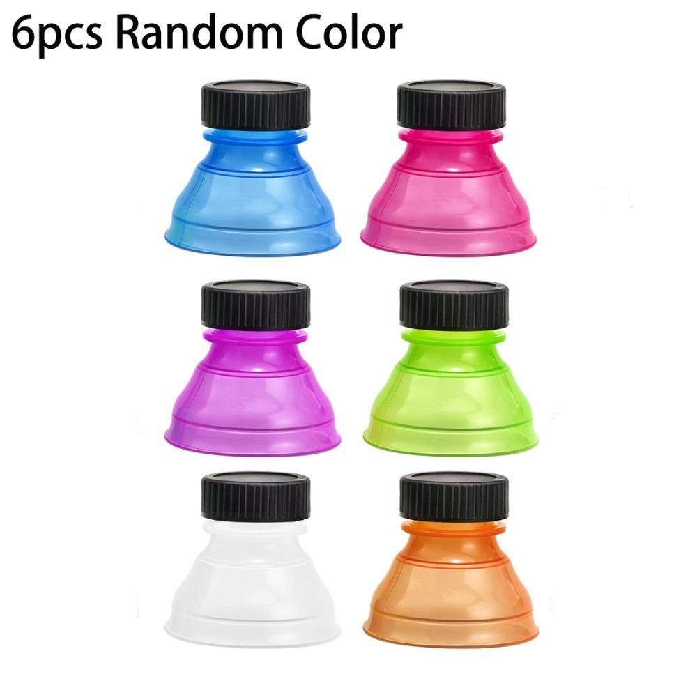 3pcs/6pcs Carbonation Preserving Soda Can Lids Spill-Proof Reusable Soda Can Cover Multi-Color Pop Can Covers Soda Cans