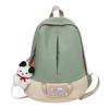 Unisex Harajuku Style Color Block Student Backpack Large Capacity Korean College Wind Ins New Shoulder Bag For Women