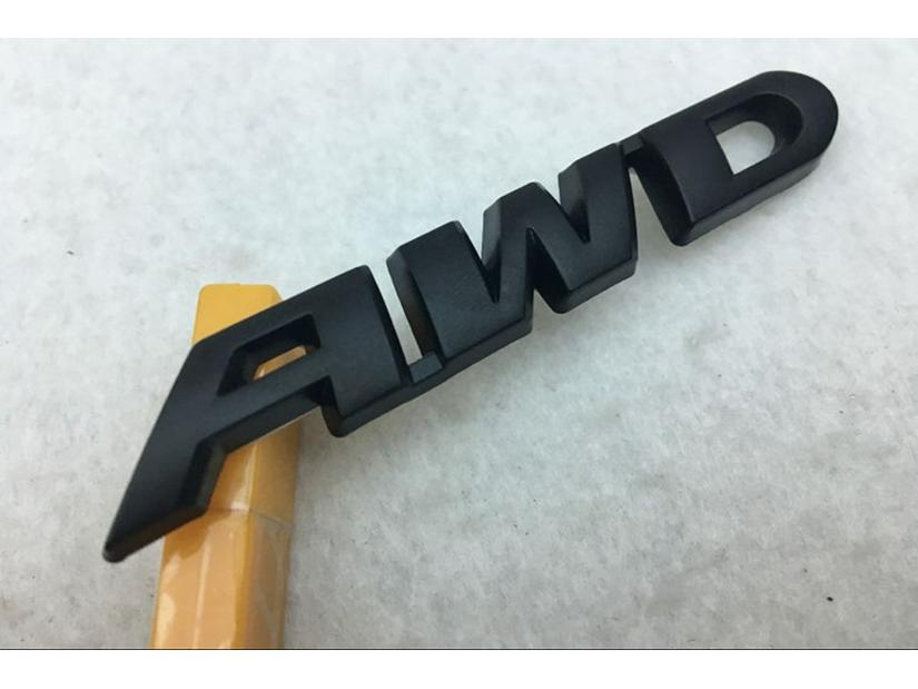 

Compatible Toyota & Honda AWD Car Logo Tail Badge Sticker AWD Small чорний