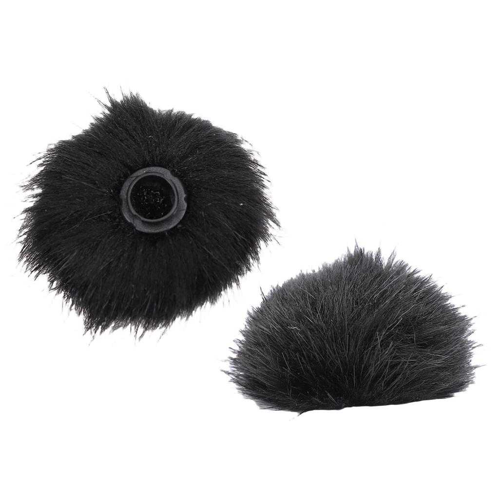2PCS Mic Pop Filter Ambient Noise Reduction Furry Microphone Windscreen Improve Sound Quality