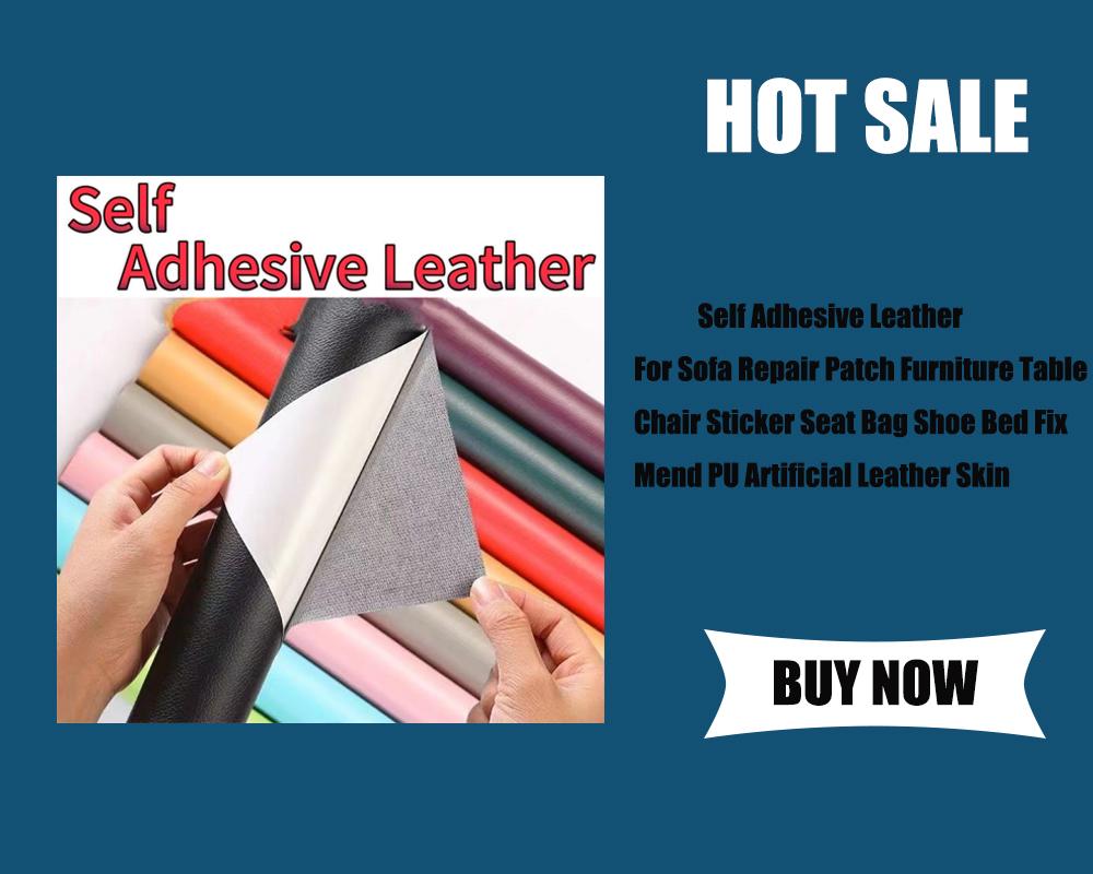 Selbstklebendes Leder-Reparaturband für Sofa, Autositze, Handtaschen, Jacken, Möbel, Schuhe, Erste-Hilfe-Flicken, Lederflicken, DIY, Schwarz