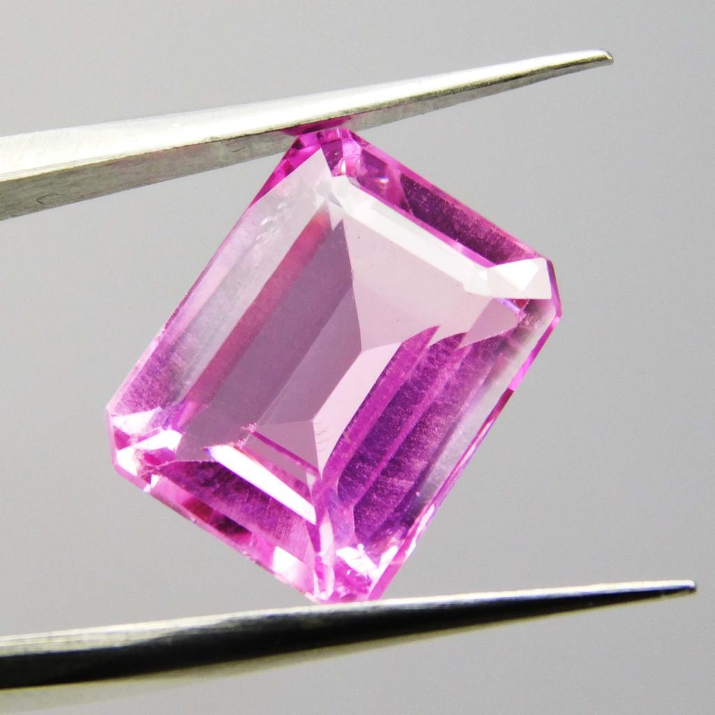 Emerald Cut 9.33 Ct Natural Pink Sapphire CERTIFIED Loose Gemstone