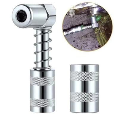 90 Degree Grease Gun Coupler Adapter Attachment Grease Tip Tool Nozzle Lubrication Tool Oil Filling Accessories Oil Pump Adapter