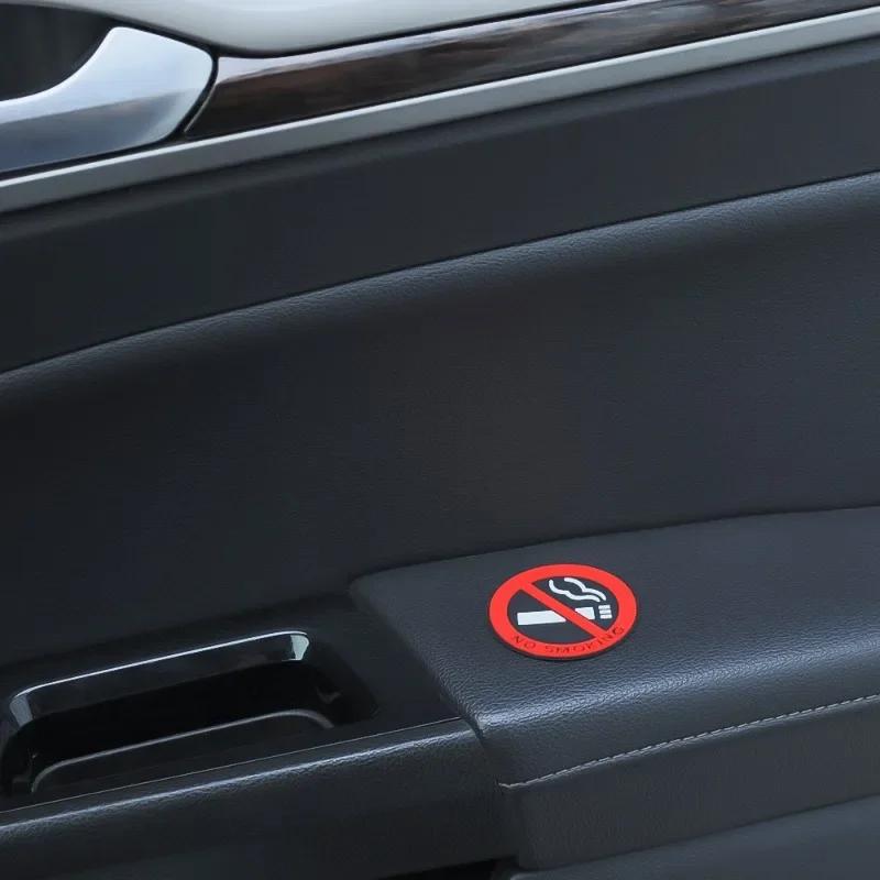 Universal Car Interior No Smoking Stickers Warning Logo Taxi Car Prevent Smoking Sign Sticker Home Wall No Smoking Sign Decal