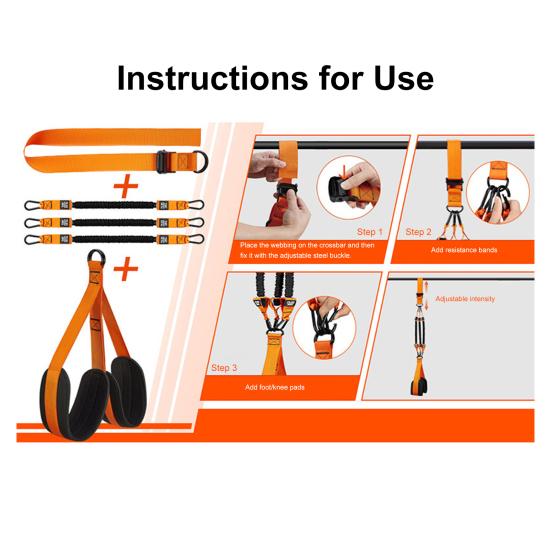 1 Set Klimmzug-Hilfsband 150/225/300lbs Robuster Klimmzug-Hilfsgürtel Vollständig Oberkörper