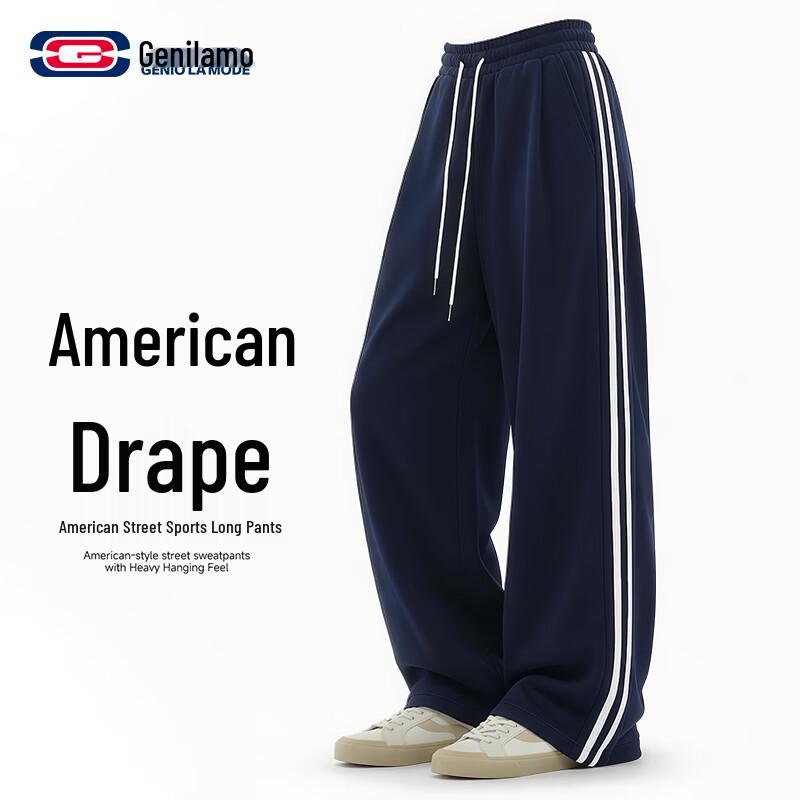 GENIOLAMODE Men s Loose Fit Straight Leg Casual Pants XL