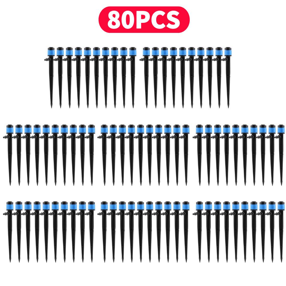 10-100Pcs Garden Micro Drip Irrigation Devices 360°Irrigating Nozzle Sprayer Sprinkler for 4/7"Hose Garden Plant Watering System
