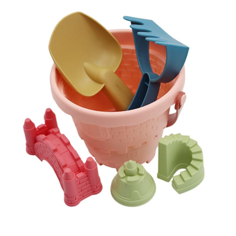 Baby Sand Play Toys Beach Castle Mold Bucket Kids Outdoors Sandbox Set Sand Acssories Building Outdoor Kids Sand Toy Summer