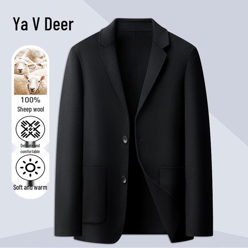 

Мужская двусторонняя куртка Yalu из 100% мериносовой шерсти в стиле business casual 2XL