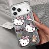 Stydlivý kreslený kryt Hello Kitty s tvrdou skořepinou pro iPhone 13/14/15/16PRO/17AIR