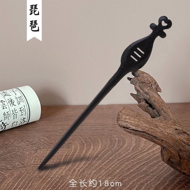 AISHG Retro Hair Clips Pins Women Wood Hair Sticks Natural Chopstick Shaped Hairpin Classic Ethnic Girl Hair Accessories Jewelry