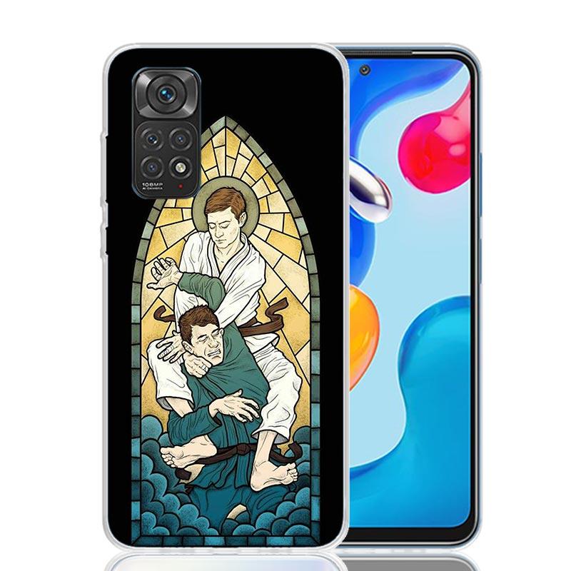 

Чехол для телефона Judo jiu jitsu BJJ Brazilian Для Xiaomi Redmi Note 15 14 13 12S 12 Pro Plus 11S 11E 11 11T 10S 10 Искусство Мягкий Узор Co Redmi Note 10 4G