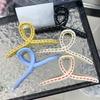 13cm Korean Hand-drawn Line Hair Clip Women's Summer New Fashion Simple Shark Clip Hair Accessories