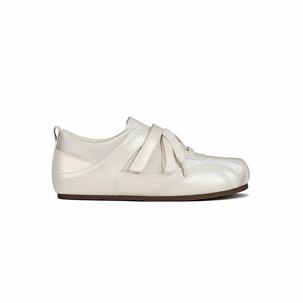 Women 5cm Platform Canvas Lace Up Sneakers Retro Racing Style Casual Flats 36