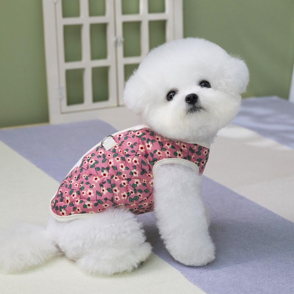 Warme Gemütliche Katzenkleidung Blumige Kätzchenbekleidung Neue Hundewelpenkleidung Herbst Winter