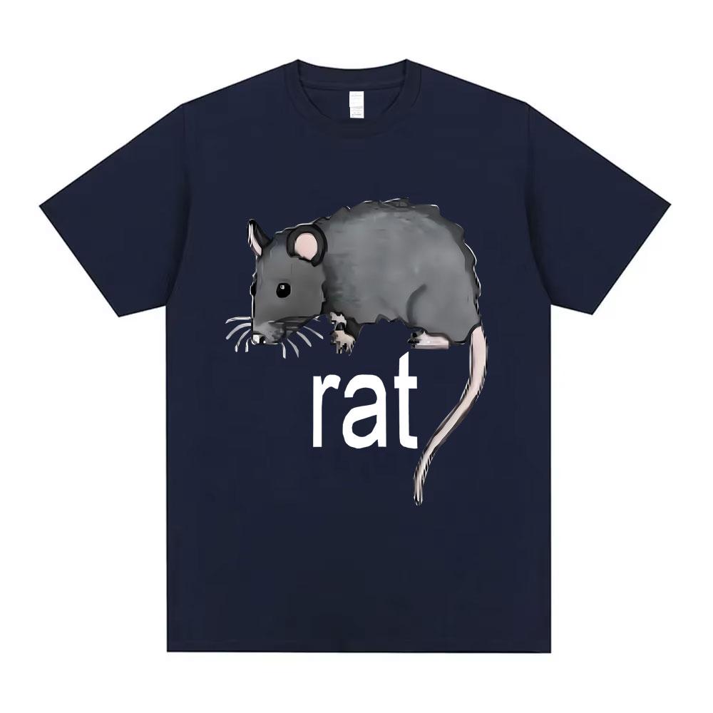 Funny Rat Meme Tshirt Unisex Unisex Clothing Casual Oversized Short Sleeve T Shirts Unisex Fleece Cotton Tshirts Novelty Clothes