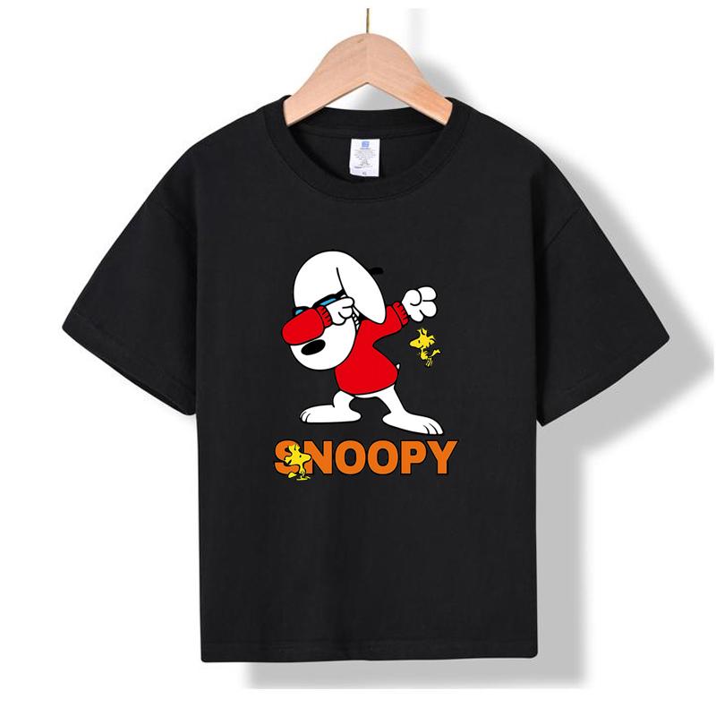 XH89 MINISO 2026 Summer New Printed Cotton Round Neck T-shirt for Children Aged 1-16, Boys and Girls