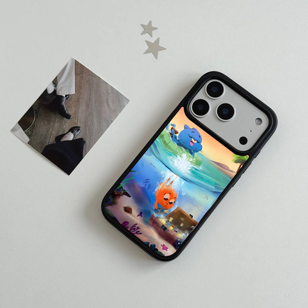 A-Amazing W-World Gumball Phone Case For IPhone 17 Air 16 15 14 Plus 13 12 11 Pro Max Dual Tone Hard PC Fashion Protective Cove