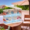 High Definition Transparent Fish Tank Stackable Fish Breeding Box Desktop Fish Tank  Office