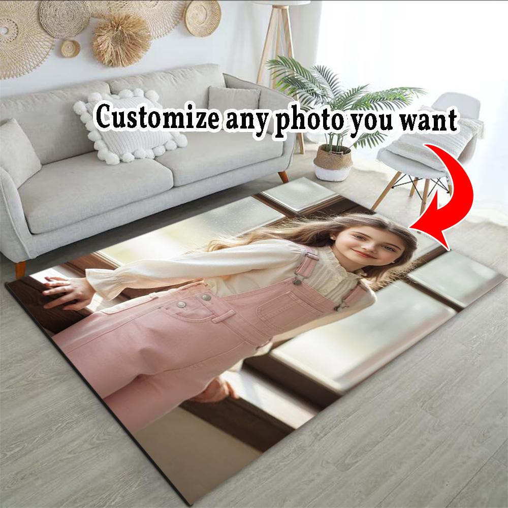 Customize Photos Customize Your Photo Floor Rug Office Rug Perfect for Foyer Dormitory Bedrooms Entryway Anti-slip Rug Decorate Offices Spiritual Gift