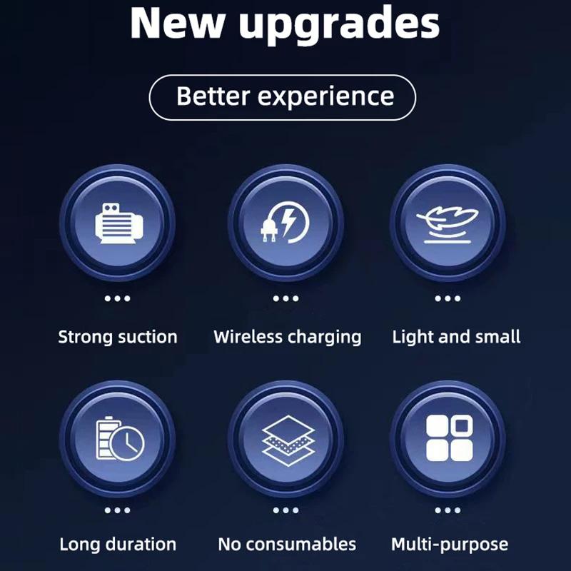 Aspirateur de voiture multifonctionnel à main à forte aspiration rechargeable à double usage voiture et maison petit aspirateur sans fil