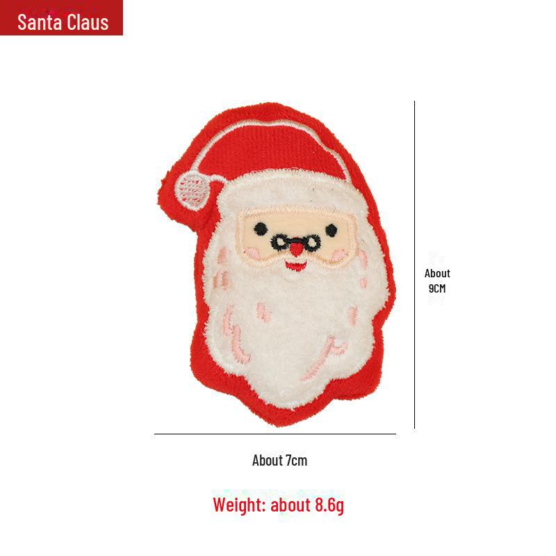 Plush Christmas Cat Toy with Catnip - Self-Entertainment & Chewable