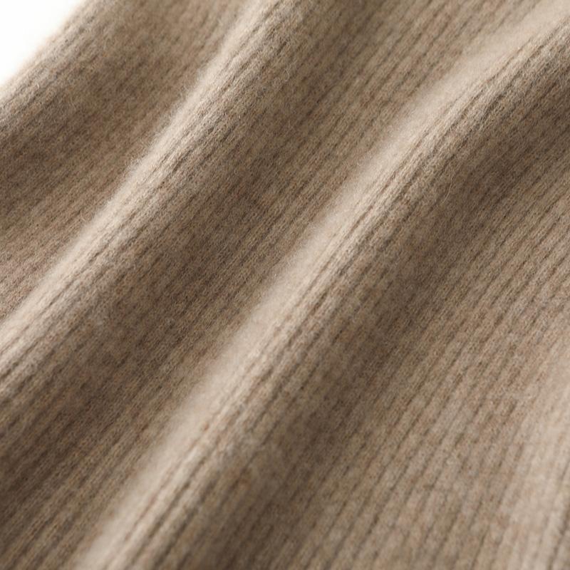 Vestido de cachemira para mujer Qinghe cachemira 30% cachemira 70% lana otoño e invierno falda de cachemira suave y cálida