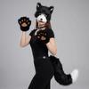 Funny Animal Costume Set Polyester Tail Mask Paw Gloves Full Set Plush Cosplay Mask  Masquerade