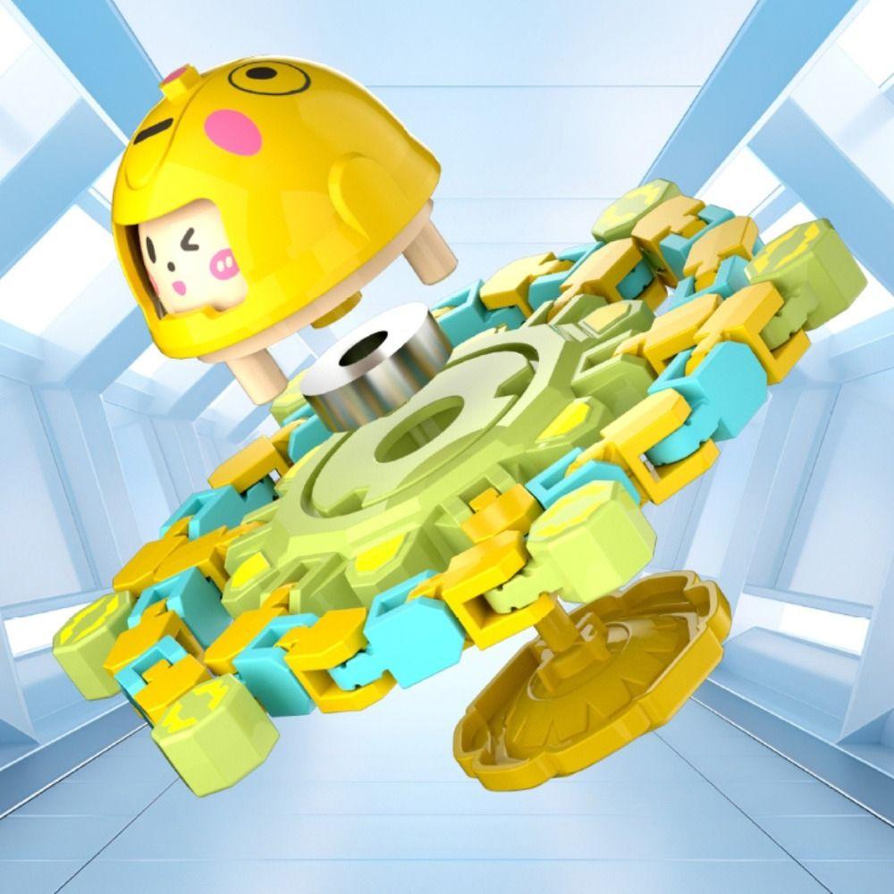 Plastics Fingertip Versatile Chain Face Changing Transformable Fidget Spinners  Party Favors