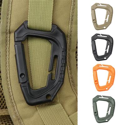 1 Stück Big D-Typ Kunststoff Stahl Tactical Molle Schnellhaken Hängeschnalle Clip Outdoor Camping Rucksack Tasche EDC Werkzeug Zubehör
