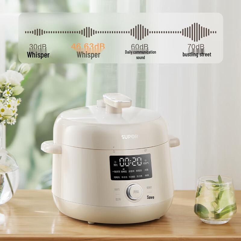 SUPOR 3L Multi-Function Electric Pressure Cooker with Dual Pots CN plug (adapter included)