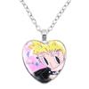 Paradise Kiss Anime Necklace Yukari Hayasaka Miwako Sakurada Glass Heart Shape Pendant Necklace Charm Jewelry Friend Gift