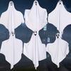 Halloween Hanging Ghost Outdoor Decoration, Cute Flying White Ghost for Front Yard, Porch, Patio, Lawn, Garden, Tree, Halloween Party Decor